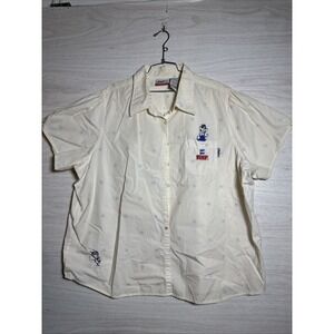 Vintage 1990 Hallmark Maxine's  Plus Sz Star Pattern &  Buttons Embroidered 3X